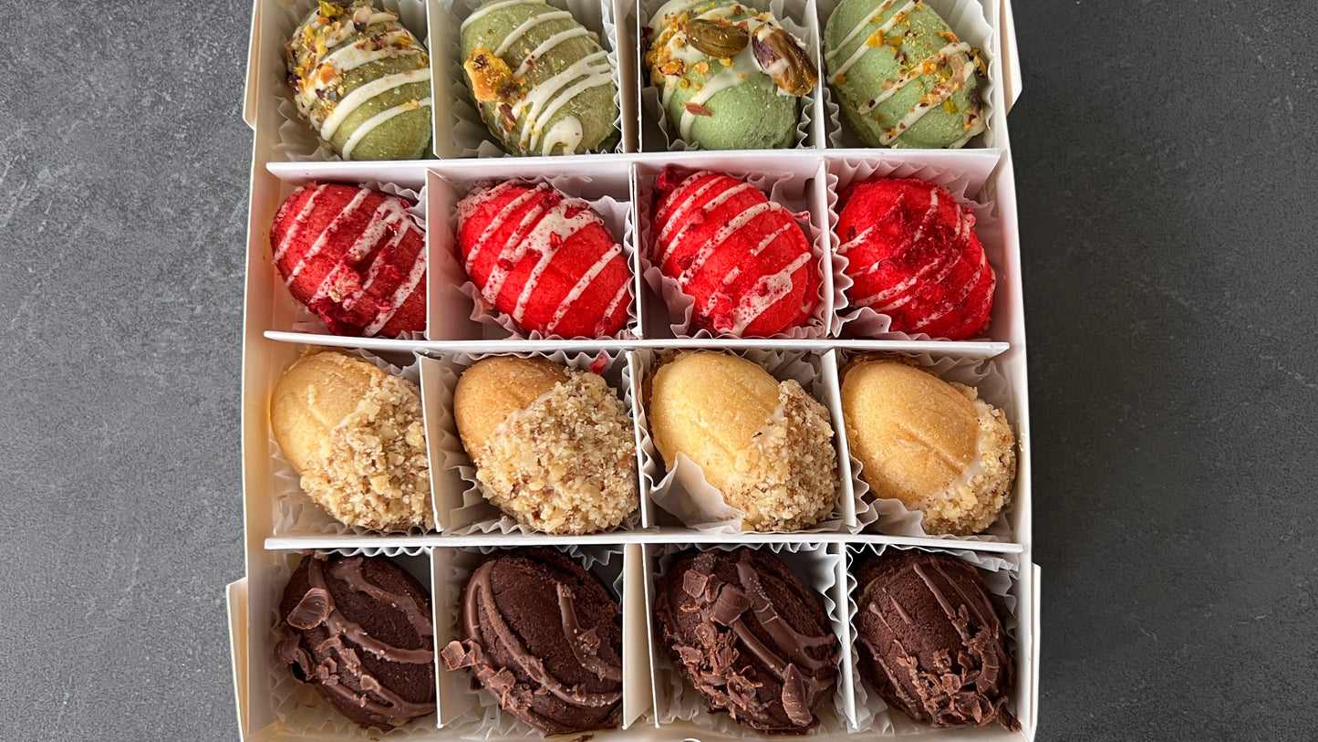 Lovely Oreschki -                                                            PREMIUM Gebäcknüsse (16 Stück/Box)           GLUTENFREE 🌱